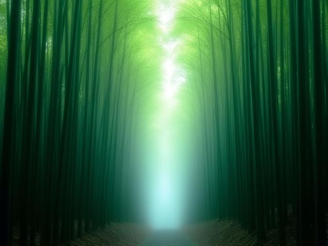 ゲスト撮影による竹林の神秘的な景色